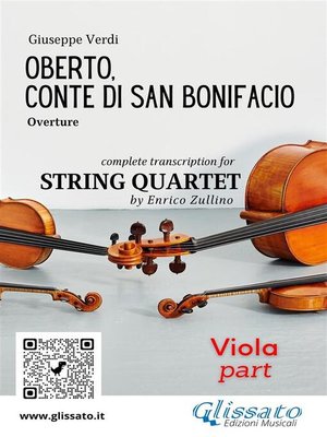 cover image of Viola part of "Oberto" for String Quartet